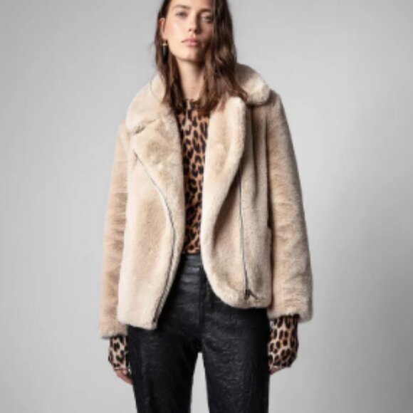 Zadig & Voltaire Freeze Color Coat (Natural) M/L - Picture 1 of 13